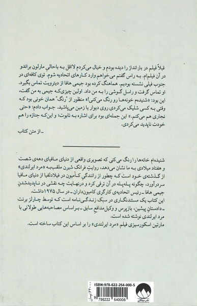 شنیده ام خانه ها را رنگ می کنی! (مرد ایرلندی و مختومه شدن پرونده ی جیمی هافا)