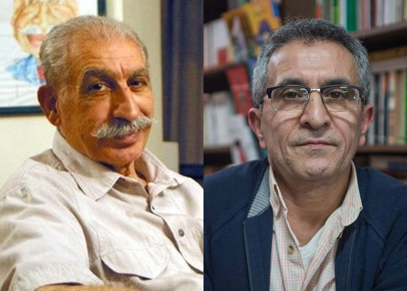 از راست عباسی معروفی و نادر ابراهیمی